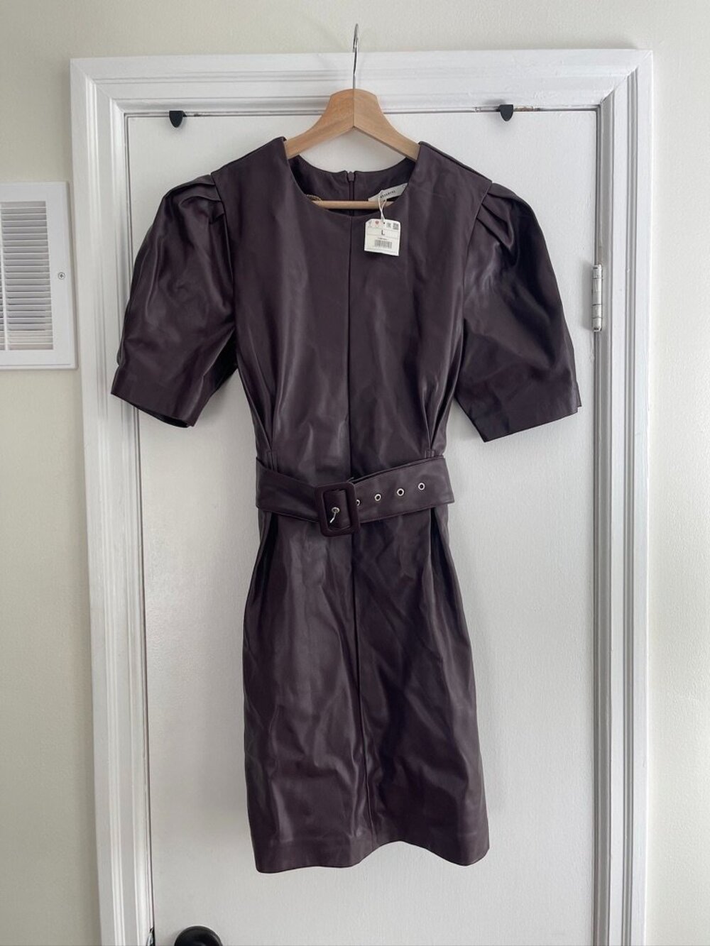 NWT Reserved Faux Leather Dress